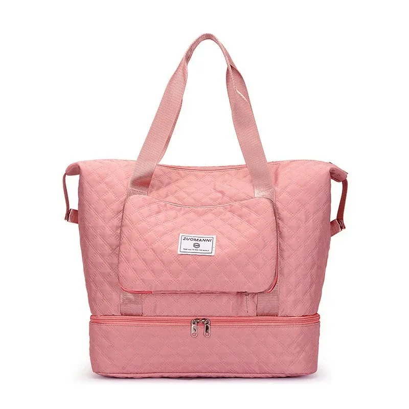 sac de voyage de grande capacité avec compartiment à chaussures indépendant, sac de week-end, sac de voyage pliable pour la salle de sport, le yoga et les voyages