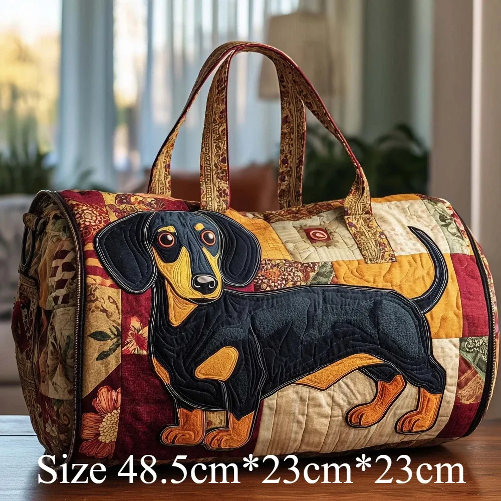 sacs de voyage pour chien matelassés imprimés en 3d, sacs de voyage pour animaux de compagnie artistiques, durables, pour le week-end, la salle de sport, le yoga, design unique pour teckel, corgi, bouledogue français