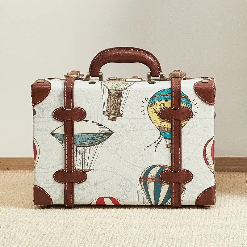 valise de voyage vintage 2026 rigide à roulettes style rétro pour bagage à main