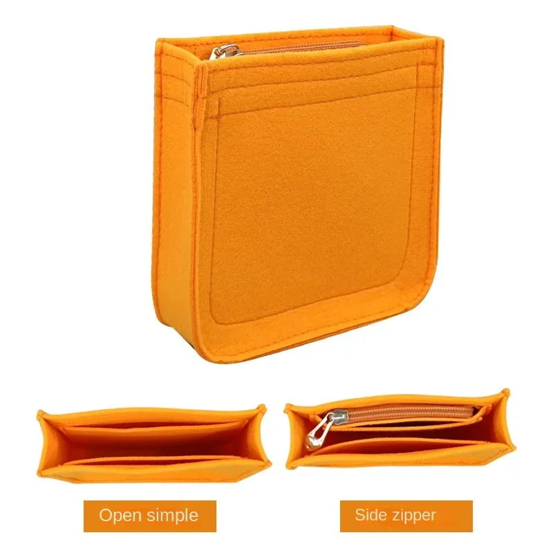 pour h evelyne 16 29 33 sac d'insertion feutre maquillage organisateur sac intérieur sac à main portable base shaper