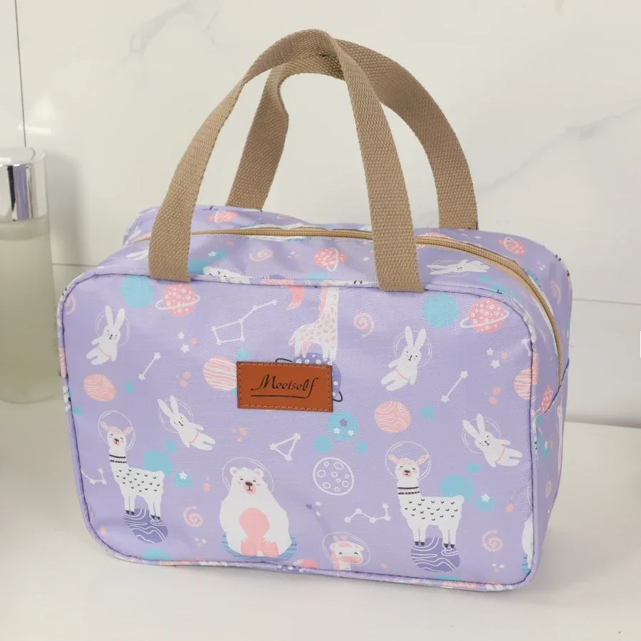 trousse de toilette portative de grande capacité, trousse de maquillage, sac de rangement portable étanche pour le bain et le fitness