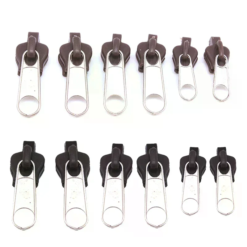 kit de réparation de fermeture éclair instantanée universelle, 6 pièces, curseur de fermeture éclair de remplacement pour bricolage couture