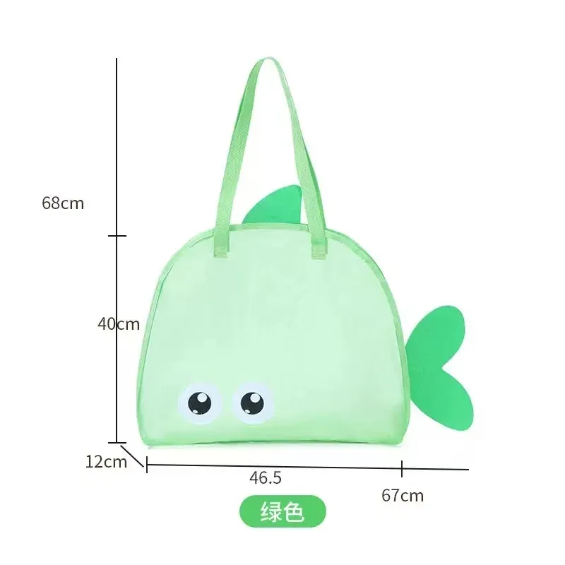sac de rangement mignon de grande capacité, pochette portable pliable en maille pour organiser les jouets de plage, idéal pour les voyages et les activités sportives en plein air