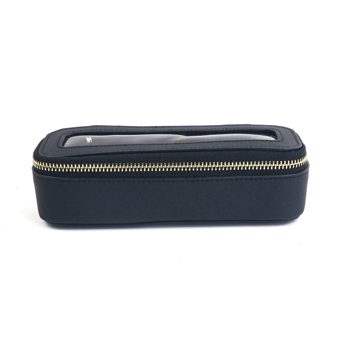 sac de rangement portable en cuir pu transparent personnalisé pour pinceaux de maquillage, accessoire de rangement pour articles de toilette quotidiens