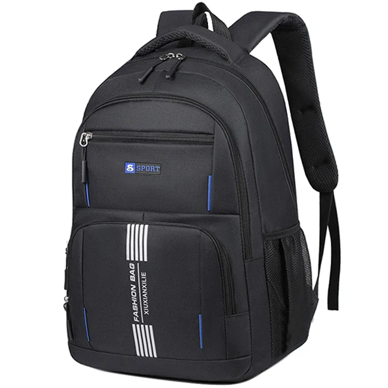 sac à dos de style neutre pour hommes et femmes, adapté aux voyages d'affaires et aux cartables pour étudiants, avec plusieurs couches de poches