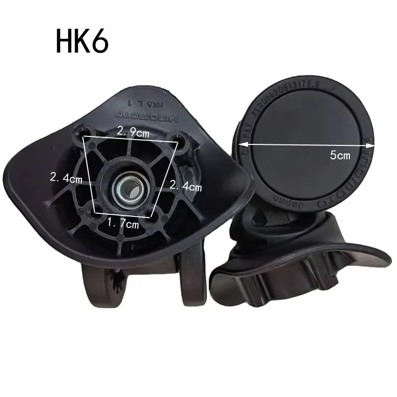 roues de remplacement hk6 hinomoto pour valise à roulettes, accessoires de bagages