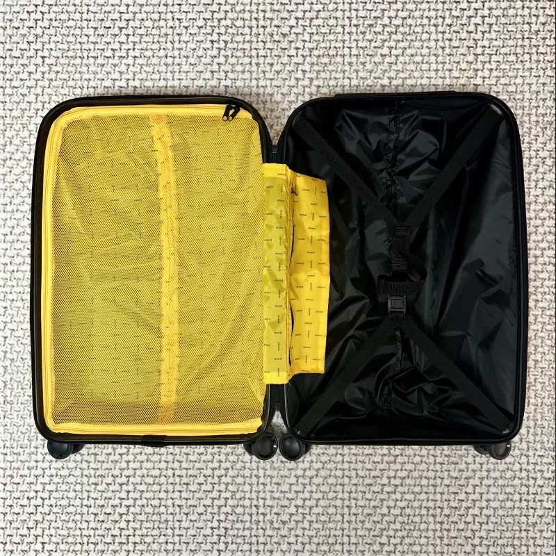 valise à roulettes concave-convexe, bagage cabine 20 pouces, valise de voyage, valise à code pour étudiants, bagage de forme irrégulière 28 pouces
