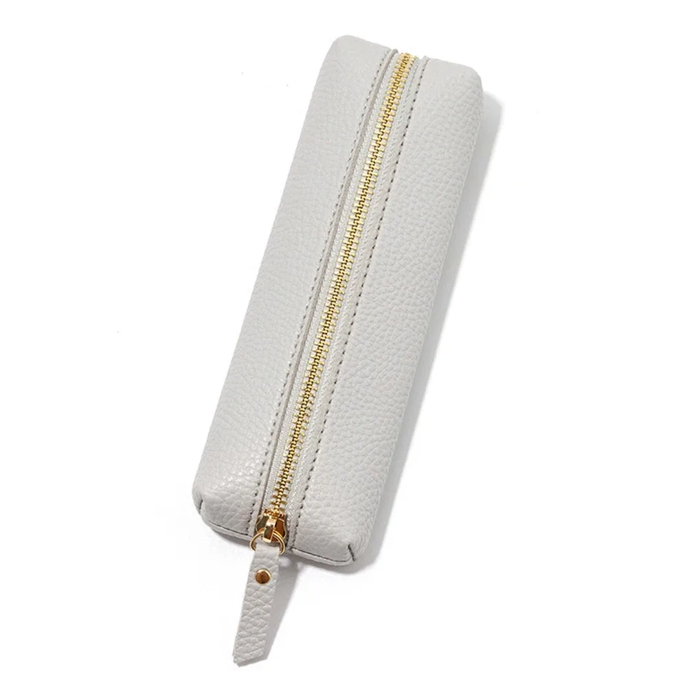 sac à lunettes portable en cuir souple, sac de rangement de maquillage, sacs à main, trousse de toilette de bain, trousse de voyage, fermeture éclair, poudres cosmétiques, étui à lunettes de soleil