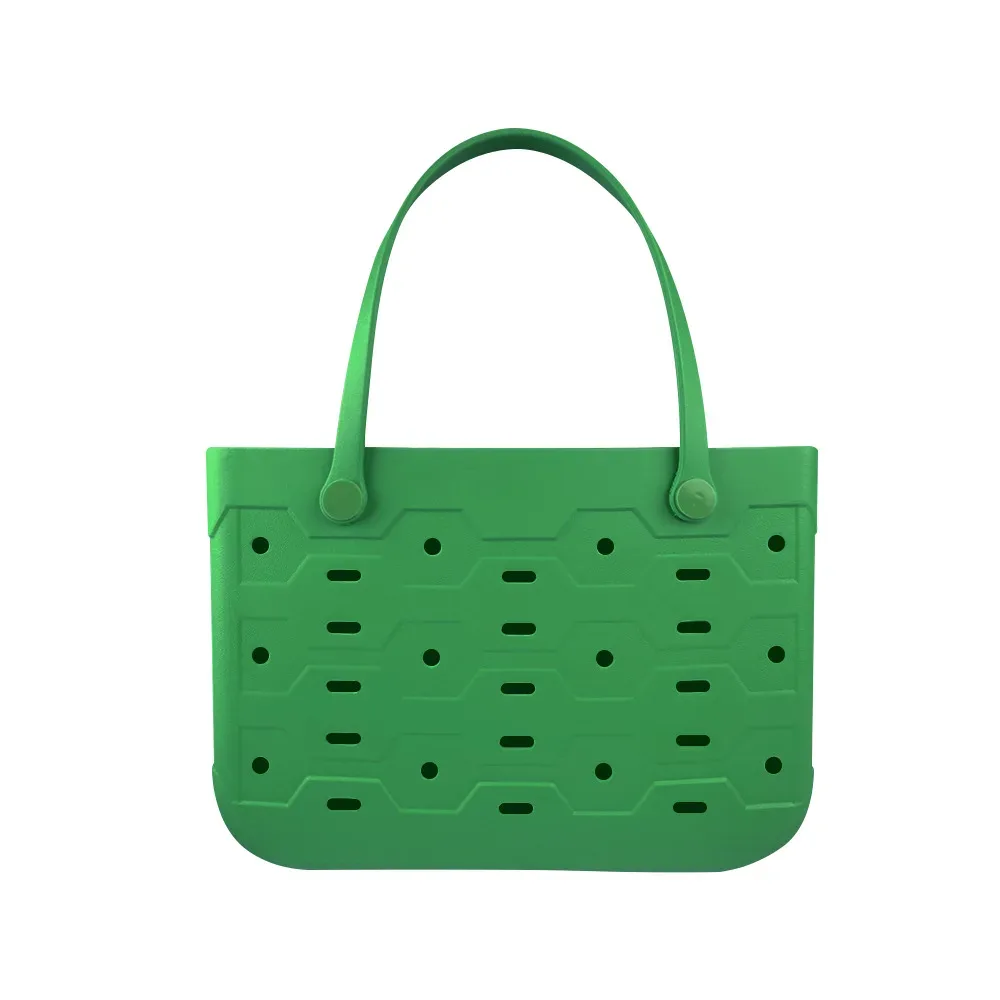 sac de plage en eva haute densité, imperméable, avec trous, style sac à main de voyage, organisateur de rangement multi-usages, grande taille pour usage quotidien