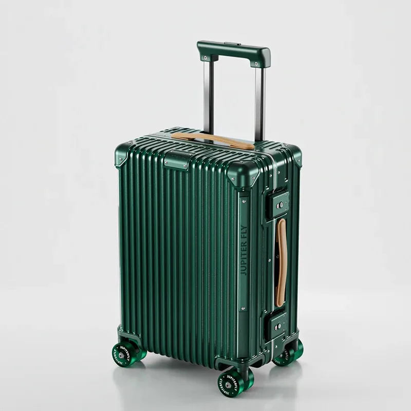 ko-ku 18/20 pouces bagage à main sur roues silencieuses et cadre en aluminium 24/28 pouces chariot d'affaires valise de voyage serrure tsa