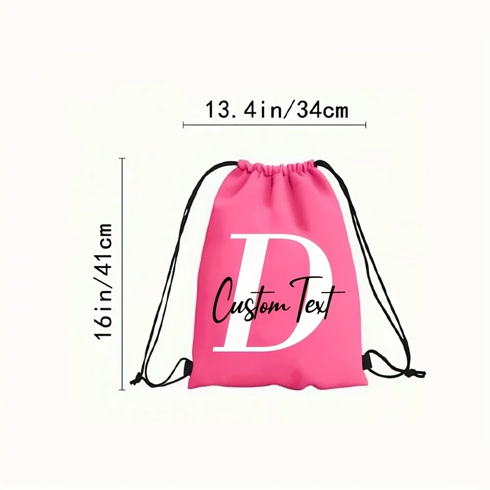 sac à dos personnalisé avec initiales, sac de sport, sac de natation, sac de gym, sac de club après l'école, multifonctionnel