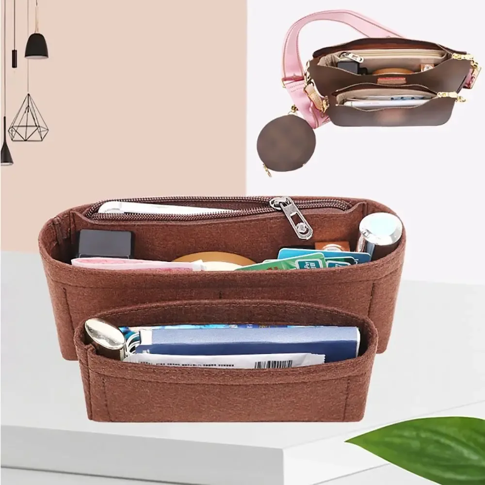 organisateur de sac à main en feutre, insert de rangement portable pour sacs lv multi pochette accessoires
