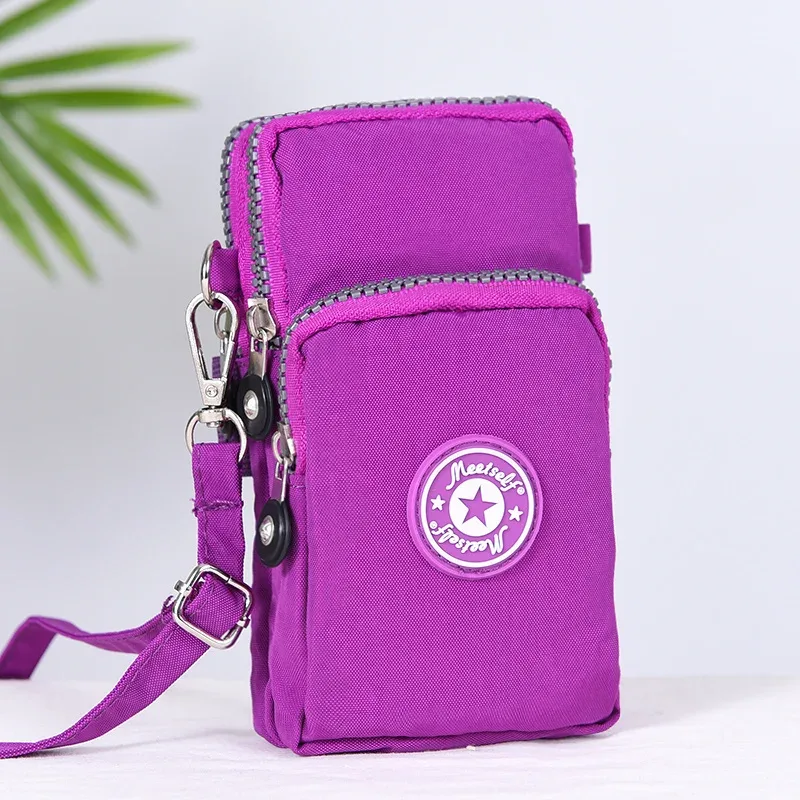 sac à bandoulière vertical pour téléphone portable pour femmes, bras suspendu, sac pour téléphone portable pour personnes âgées, sac en tissu pour le cou, petit sac portable pour la marche