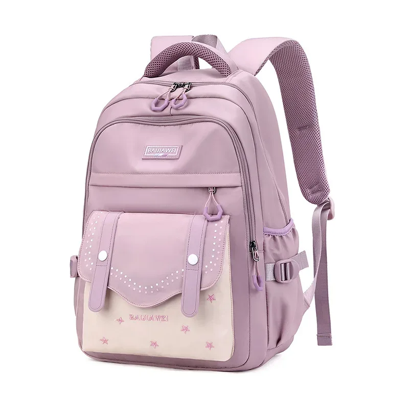 sac à dos quotidien de style coréen pour femmes, sac à dos de voyage en tissu nylon imperméable, sac d'école pour filles, sacs décontractés pour adolescents