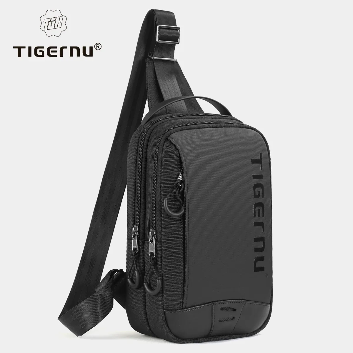tigernu sac de poitrine pour hommes style cool hommes sac à bandoulière 9.7 pouces ipad sac décontracté mâle sac à bandoulière léger mini sacs