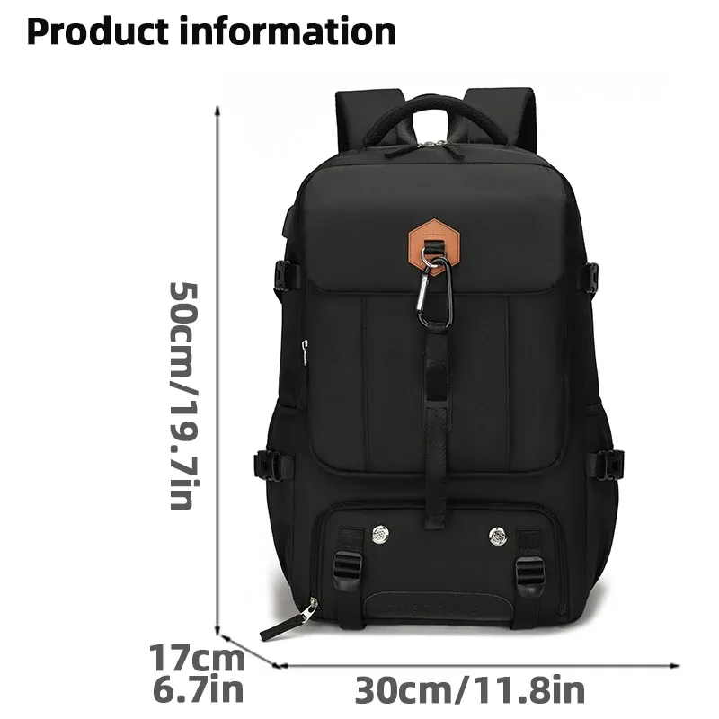 sac à dos de voyage pour l'extérieur, sac à dos de camping imperméable de 50 l pour femmes et hommes, sac à dos avec compartiment pour chaussures