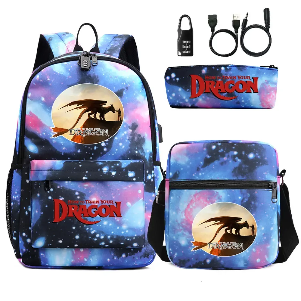 sac dos oxford université logo how to train your dragon motif dragons poche téléphone portable bandoulière arquée fermeture éclair usage enfant voyage