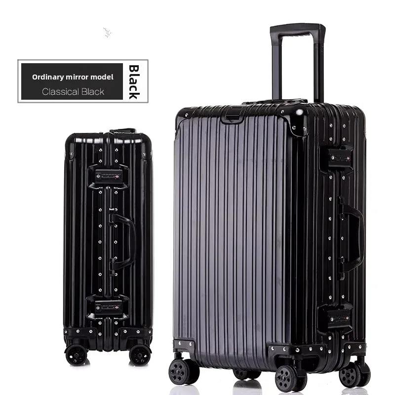 valise colenara 20"24"26"29 pouces, valise à roulettes en alliage d'aluminium et de magnésium, bagage de cabine, sac de voyage, valise à roulettes pour homme, valise de voyage d'affaires