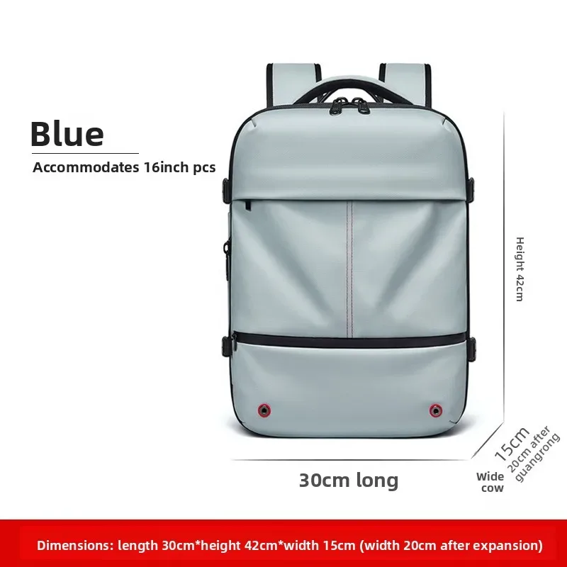 sac à dos à compression sous vide pour femmes, sac de voyage de grande capacité avec séparation humide et sèche, sac à bandoulière extensible