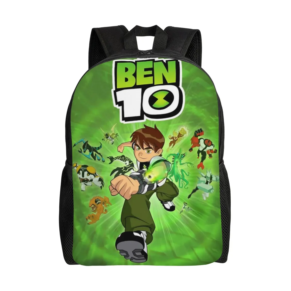 sac à dos grande capacité ben 10, motif dessin animé, pour la rentrée scolaire, sac à dos étudiant ben 10