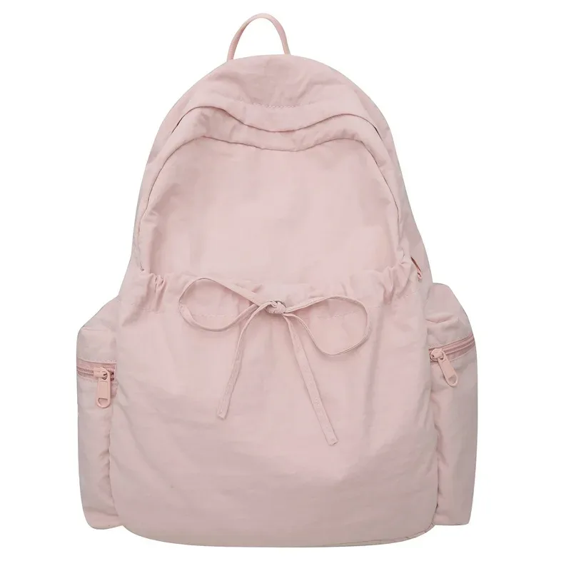 sac à dos de grande capacité avec nœud à cordon de serrage, simple et polyvalent, avec nom brodé personnalisé, sac à dos en nylon, cadeau 2025, nouveau
