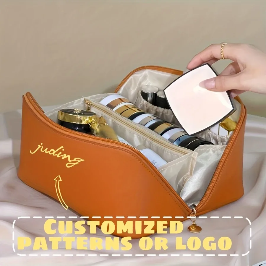 sac de rangement pour maquillage personnalisé pour femmes, pochette de voyage portable pour divers cadeaux de festival et de remise de diplôme