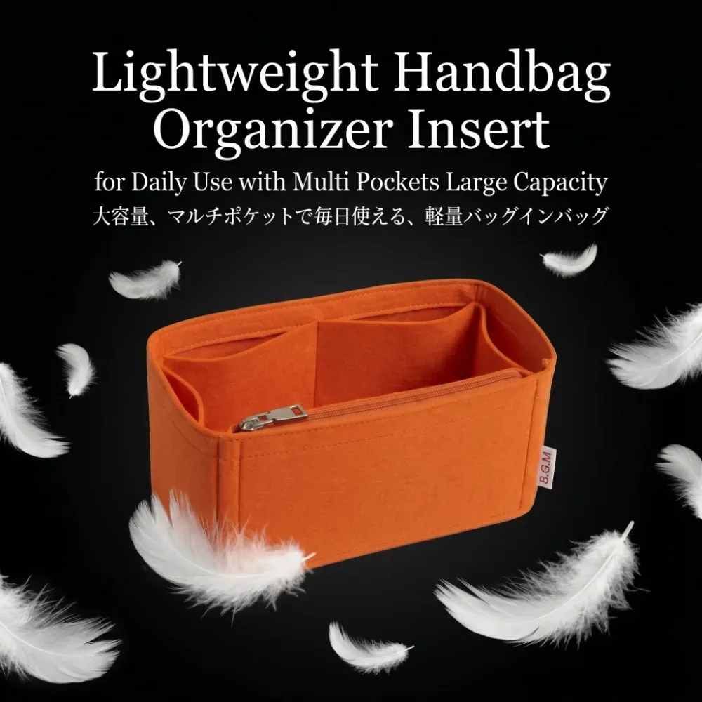 organisateur en feutre épaissi et robuste, avec plusieurs compartiments et fermeture éclair, pochette de rangement pliable pour sac à lunch et sac fourre-tout