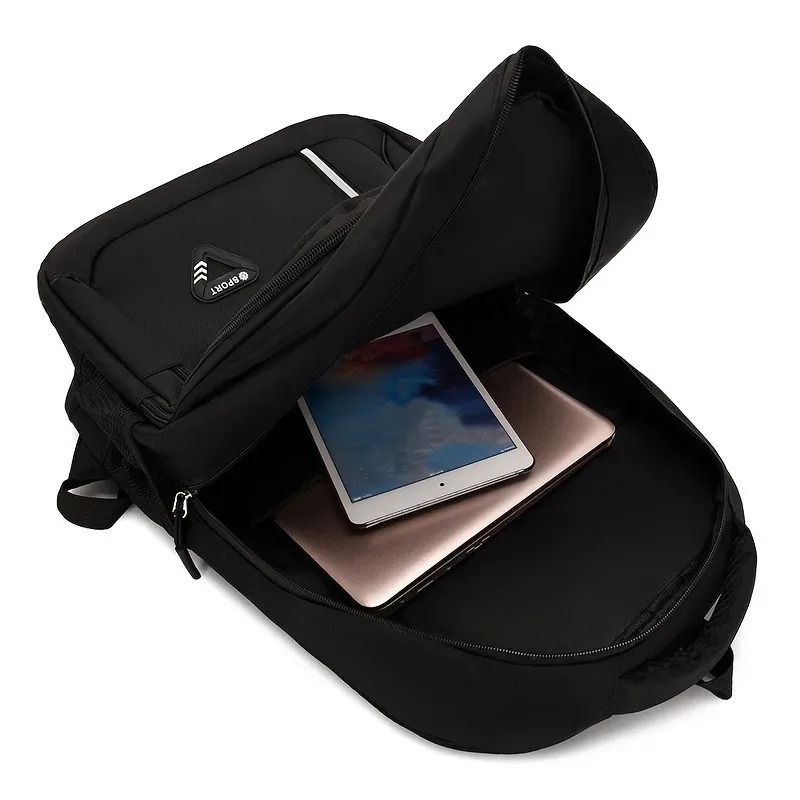 sac à dos pour ordinateur portable résistant à l'eau, grande capacité, multi-poches, sac à dos de sport oxford, sac à dos pour homme, étudiant, voyage, école, quotidien