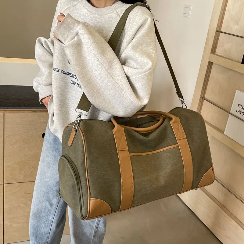 sac de voyage en toile, sac de sport pour week-end, sac de voyage pour homme et femme, multi-poches