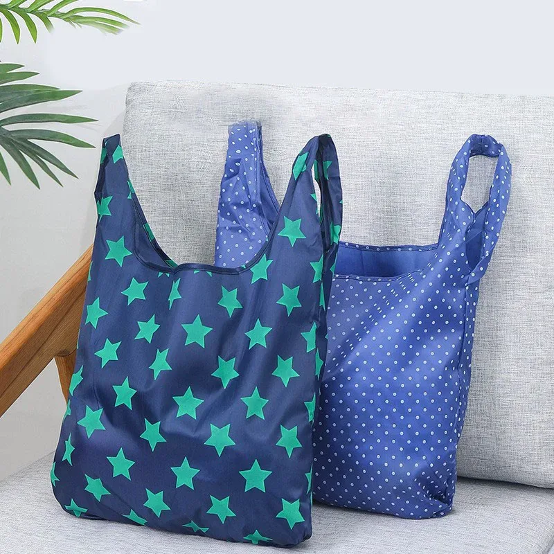 Sacs de rangement pliables écologiques, fourre-tout grande capacité, sac d'épicerie en poudre, réutilisable et lavable