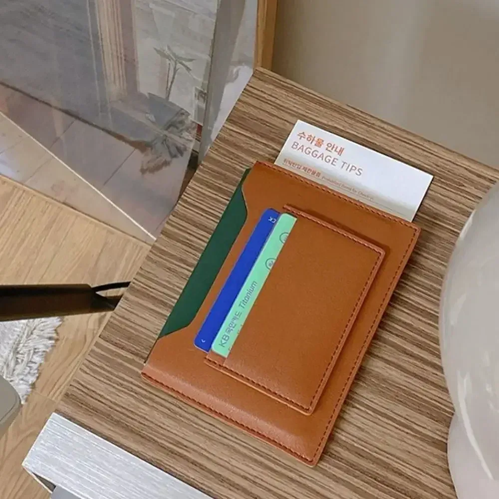 couverture de passeport multicolore, porte-carte étanche en pu, sac de rangement de certificats multi-fentes de grande capacité, portefeuille d'affaires de voyage