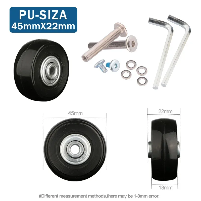 roues de rechange pour valise, roulettes silencieuses universelles, accessoires pour valises de 20 à 28 pouces