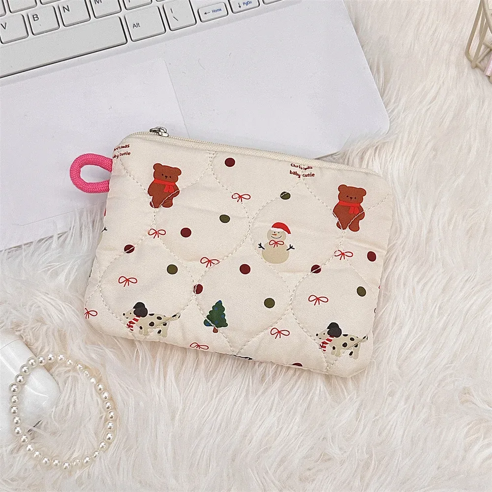 sac de rangement portable de dessin animé mignon pour femmes, petit sac à main de voyage, sac à cosmétiques, sac à main pour rouge à lèvres, carte pour écouteurs, mini portefeuille de maquillage, sac en poudre