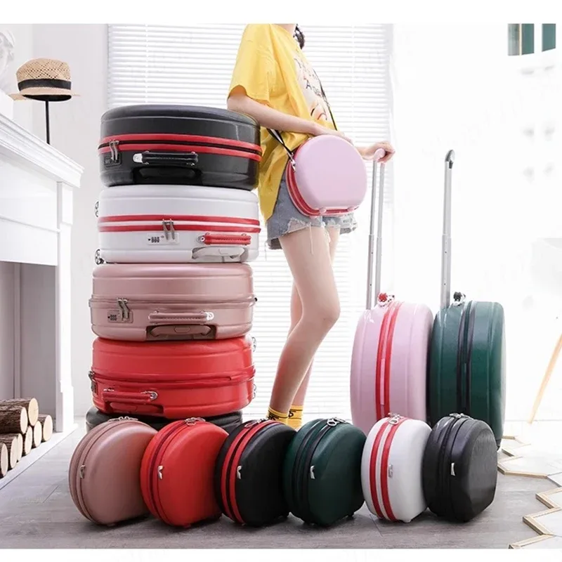 sac voyage polochon pc rose noir beige toupie poignée confortable roue universelle 360 degres impermeable
