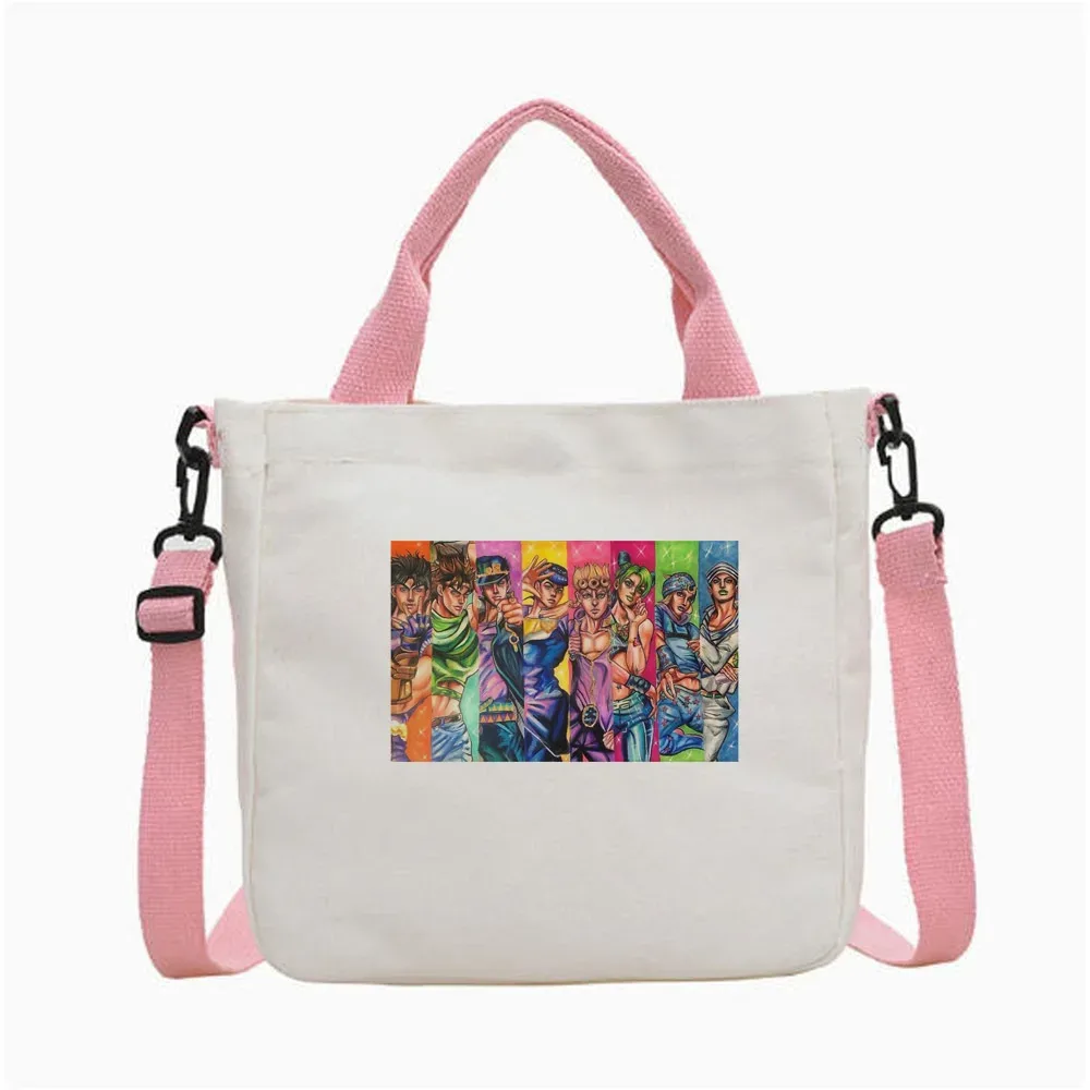 sac fourre-tout jojo bizarre adventure steel ball run, sac fourre-tout pliable pour femme, sac à bandoulière pour le shopping y2k