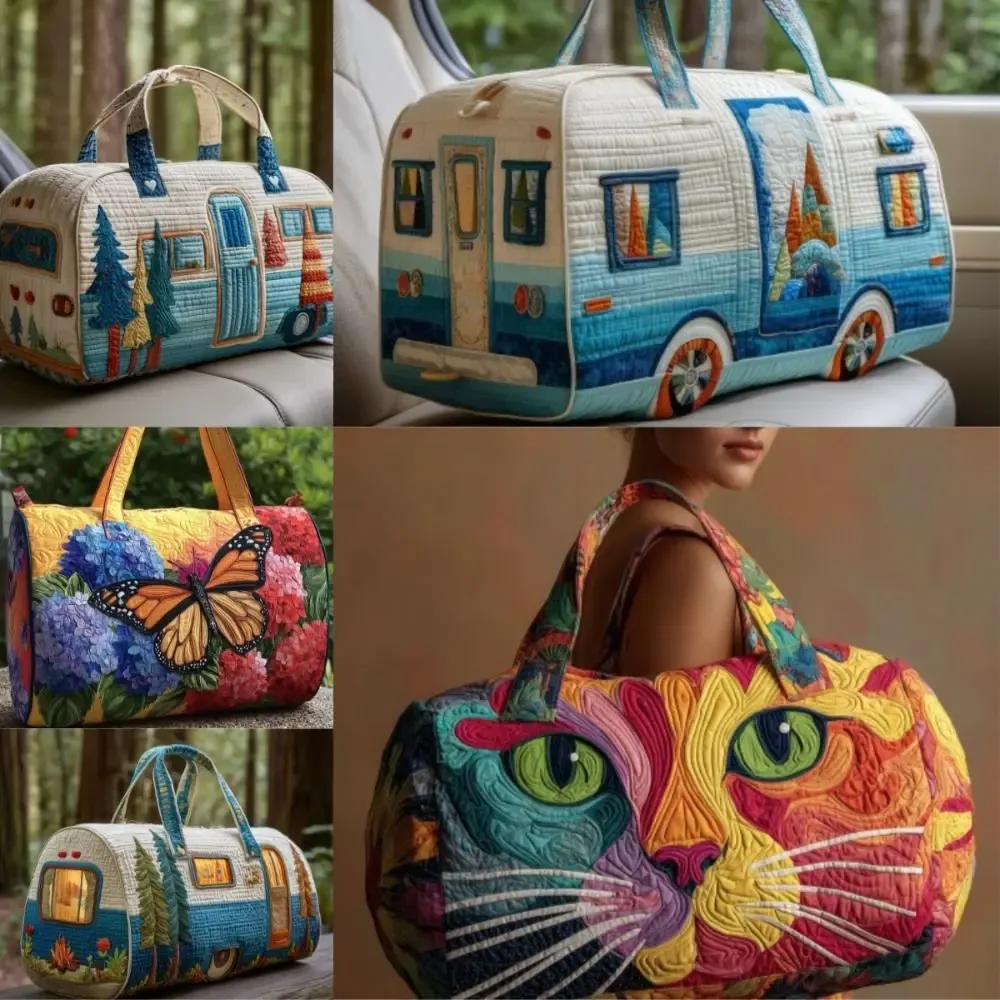 sac de voyage matelassé à sangle réglable, grande capacité, matelassage 3d, sac de sport, sac de gym, sac de camping en plein air