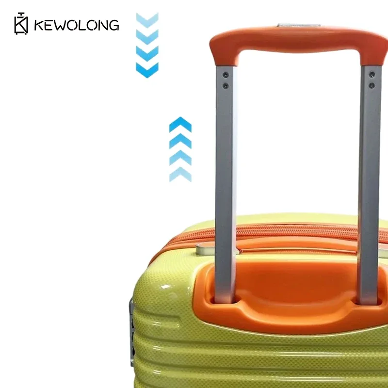 nouvelle valise spinner aux couleurs vives 20/25/29 pouces, bagage rigide grande capacité avec serrure tsa et 4 roues silencieuses