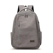 sac à dos en toile pour homme, simple et décontracté, unisexe, pour les voyages, sac d'école, grande capacité, sac à dos pour ordinateur portable