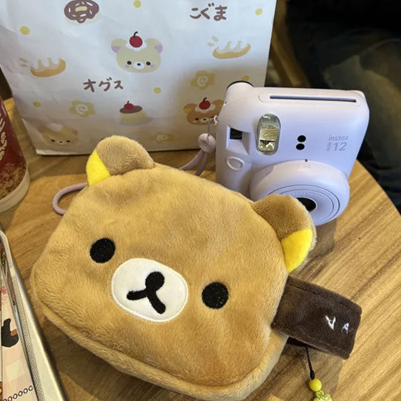 sac de rangement divers de style japonais, ours de dessin animé, sacs à cosmétiques de grande capacité, sacs de rangement portables polaroid, cadeaux