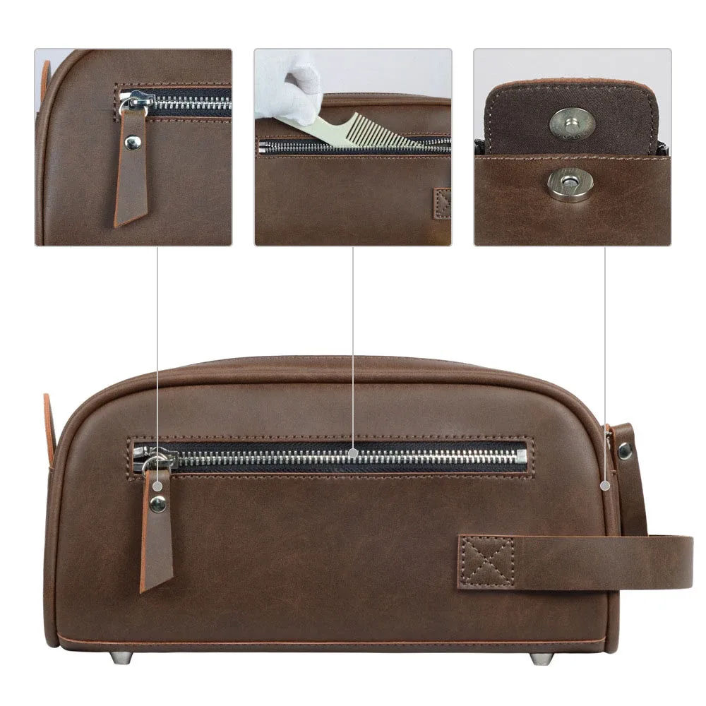 sac de toilette imperméable de grande capacité, style rétro, avec nom personnalisé, sac de maquillage, sac de rangement, indispensable pour les voyages