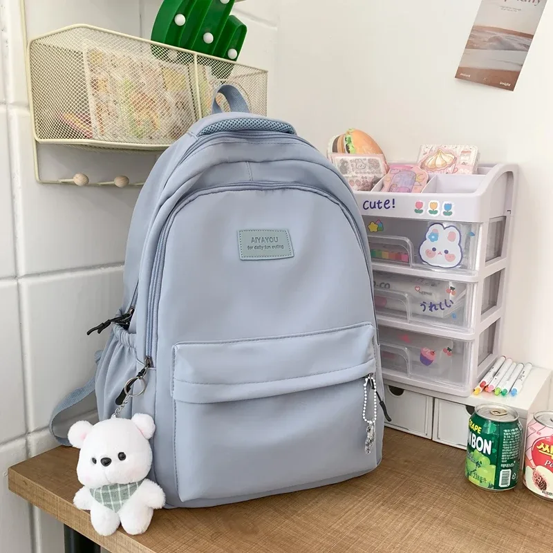 nouveau sac à dos tendance pour femme et homme, grande capacité, imperméable, pour collège, ordinateur portable, école, voyage, livres, style mignon et cool