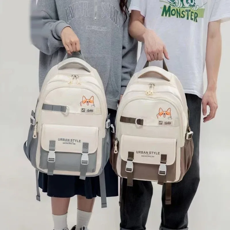 sac à dos de loisirs de grande capacité pour femmes, sac à dos de style collège, voyage, collège, lycéennes, mode, nouveau, 2024