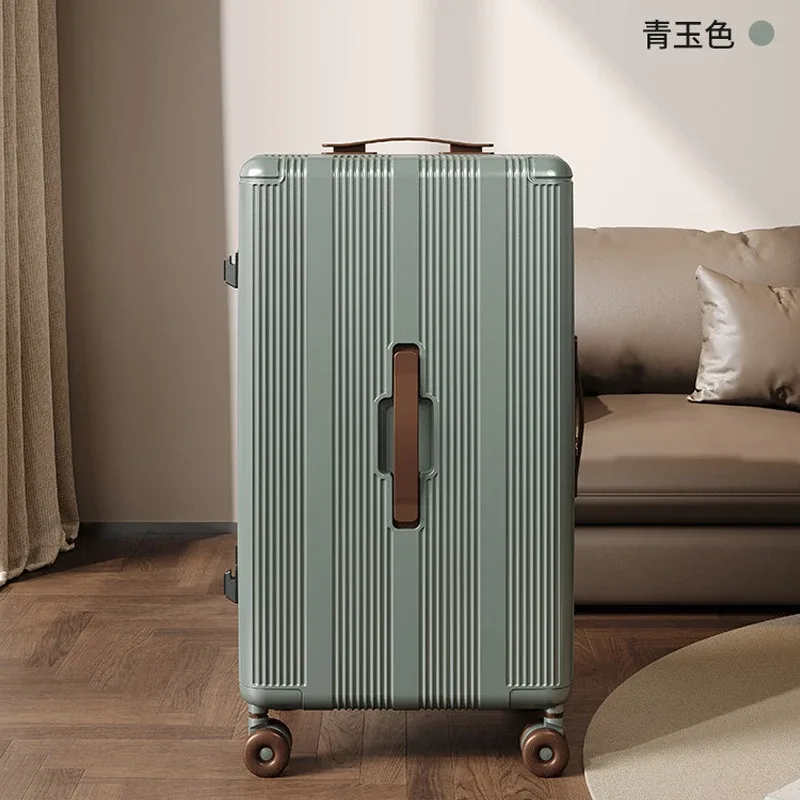 nouvelle valise extensible 2026 de 30 pouces, grande capacité, rangement profond, matériau pc, compartiment 3:7, valise cabine de 20 pouces