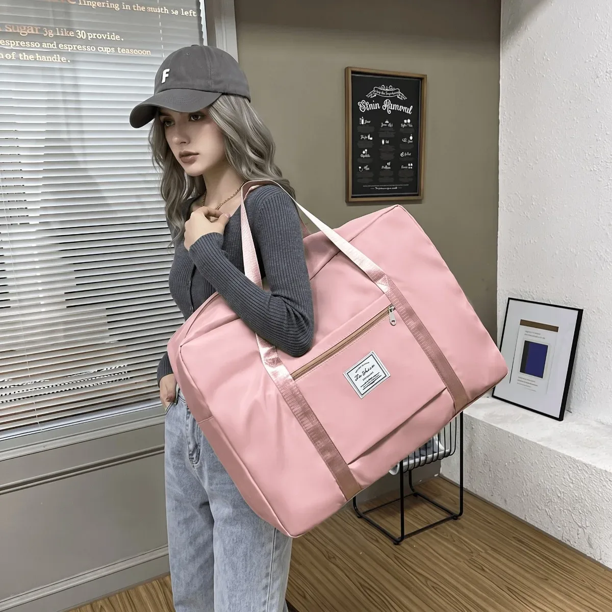 sac de voyage, sac de transport personnel pour avion, sac de week-end pliable, sac de rangement robuste pour déménagement et couettes, pour vêtements