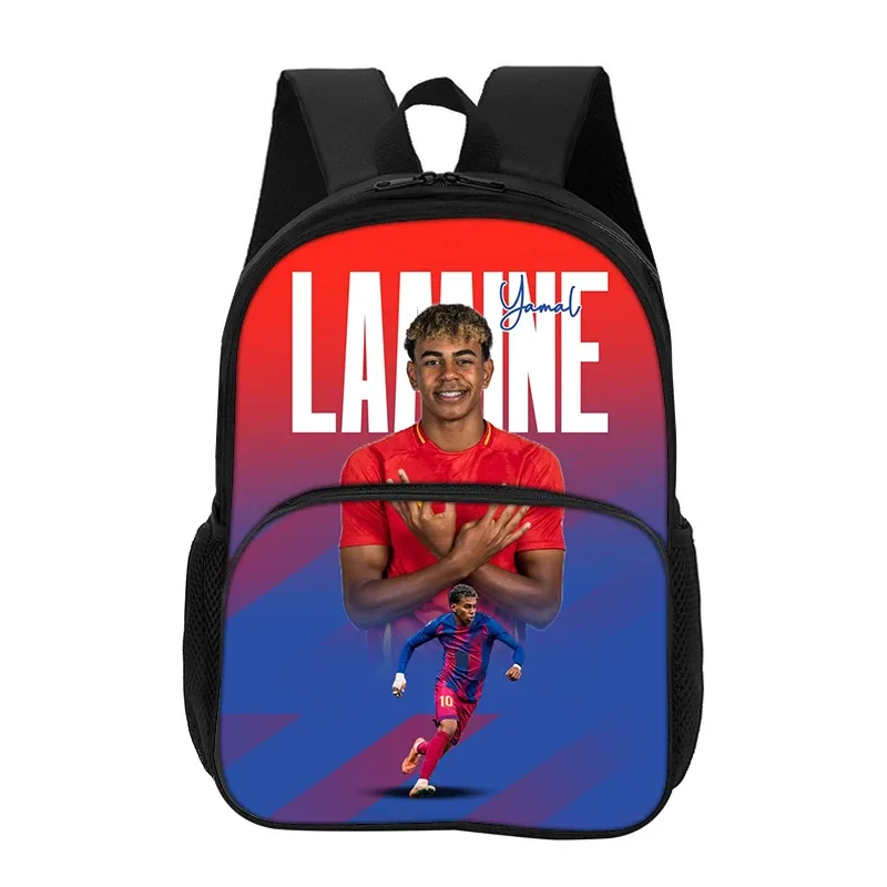 sac à dos l-lamin yamal avec poche avant, sac d'école pour étudiants, enfants, star du football, sac de sport, sac de voyage, sac à dos de grande capacité