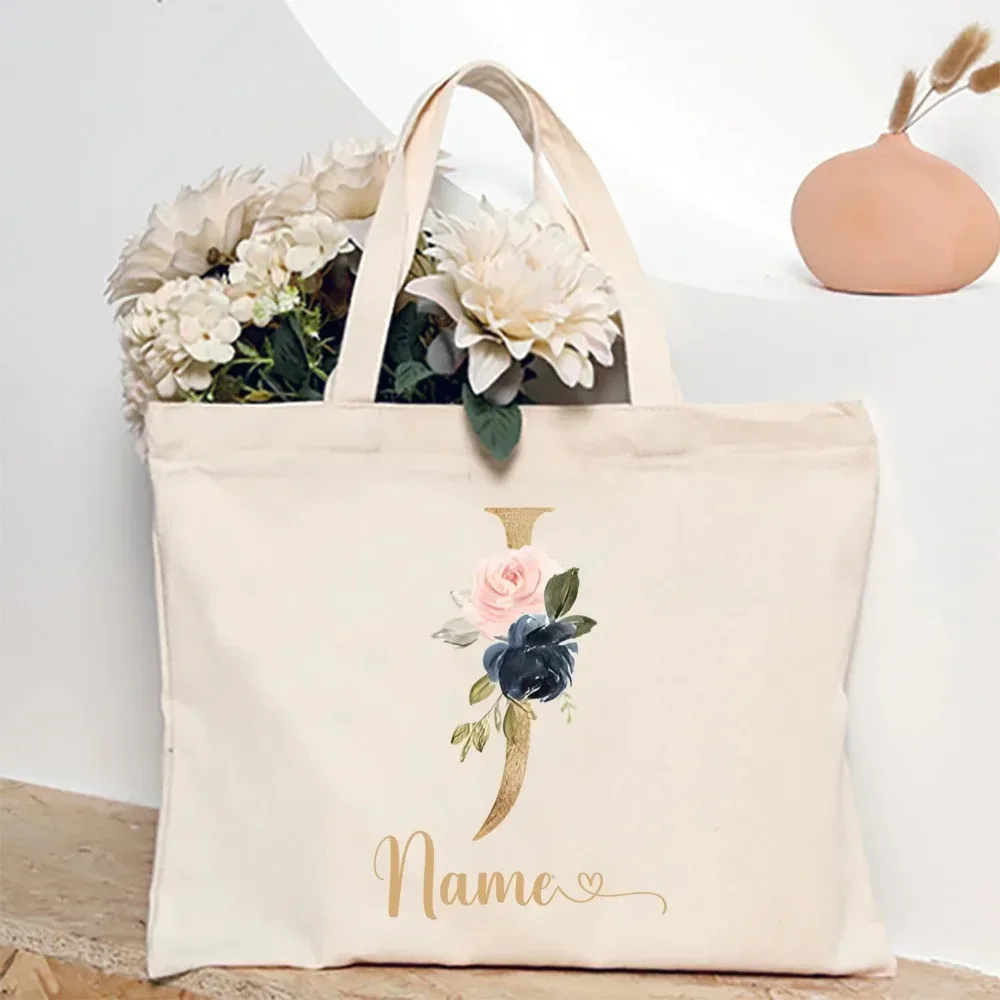 sac fourre-tout personnalisé pour demoiselle d'honneur avec initiales et nom, sac à bandoulière, sac de fête de bachelorette, sac à main de mariée, cadeau pour elle