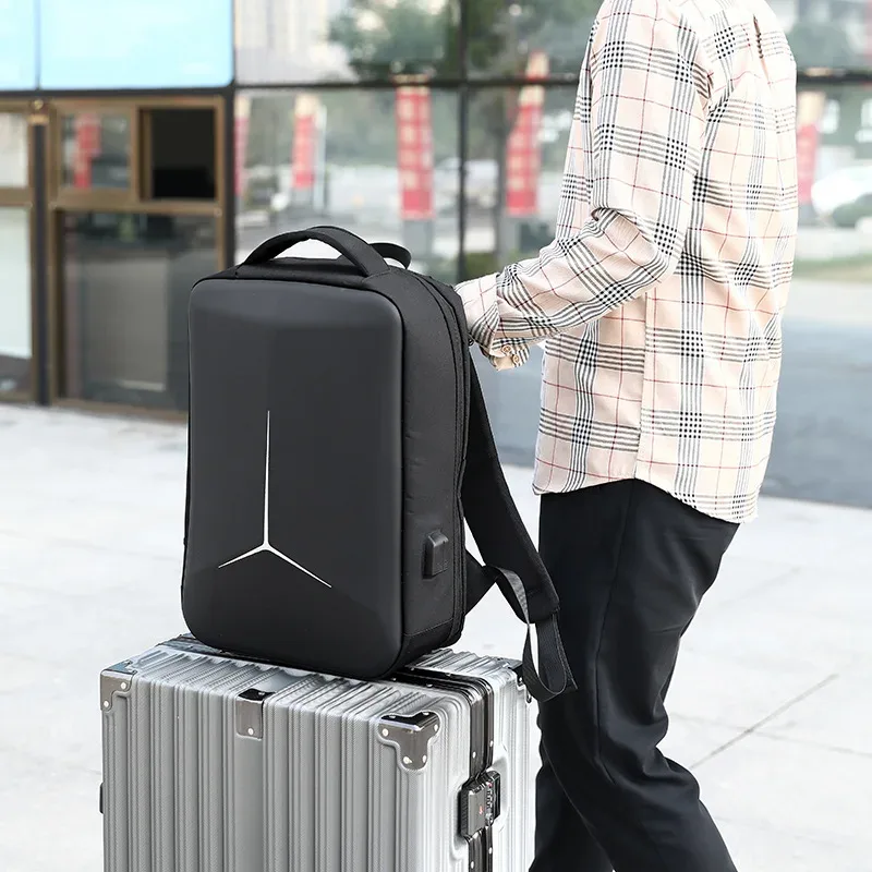 sac à dos pour ordinateur portable 15 "17", grande capacité, antivol, étanche, voyage, sport électronique, coque rigide, pour étudiants