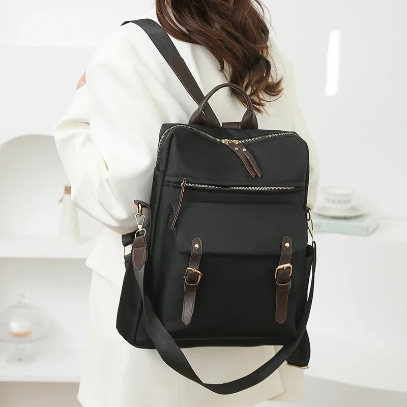 sac à dos de mode pour femmes, sac à bandoulière de haute qualité, sac à dos en nylon imperméable, sac à dos de grande capacité pour étudiants