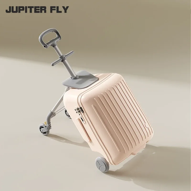 valise de voyage multifonctionnelle pour enfants, chariot à roulettes, bagage à main 20 pouces, poussette pour les voyages