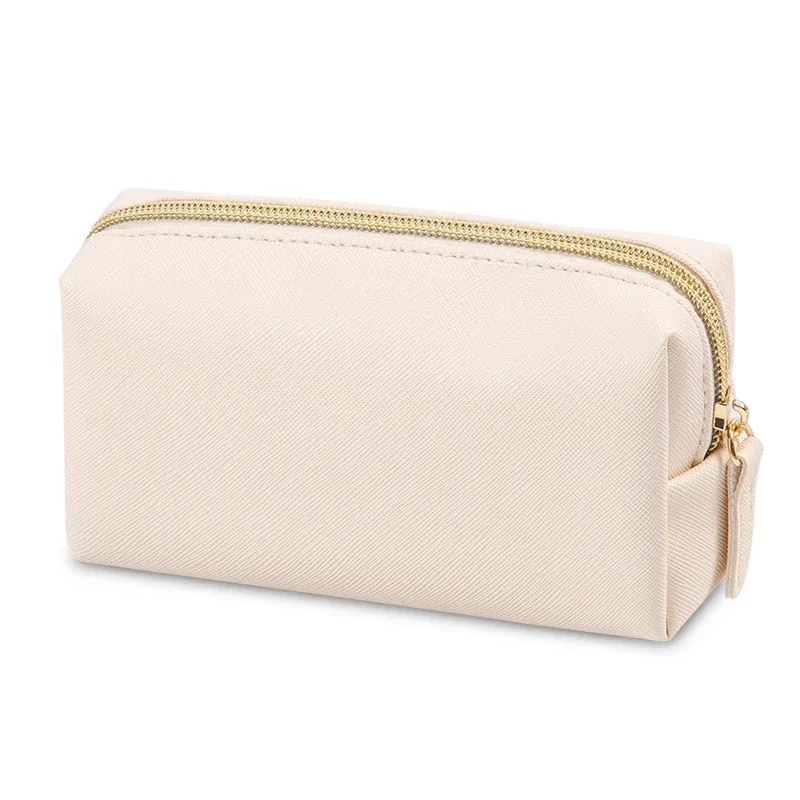 sacs de toilette portables en cuir pu, 1 pièce, sacs de maquillage de voyage imperméables pour femmes, petits, moyens et grands sacs de rangement de cosmétiques